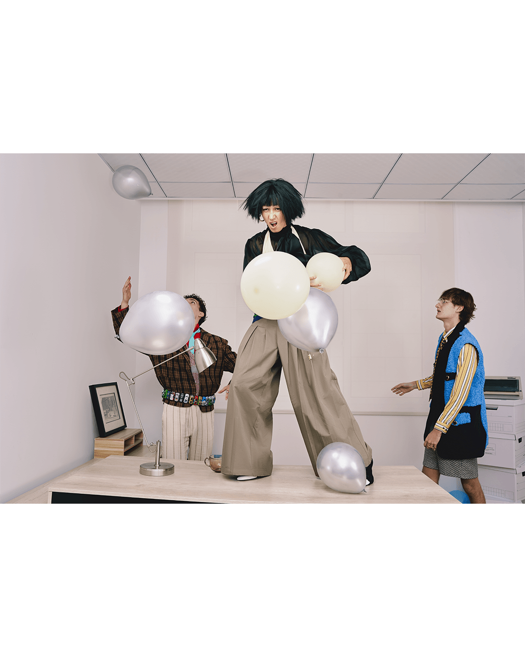 Balloon Tennis from 9 to 5 — Look 2