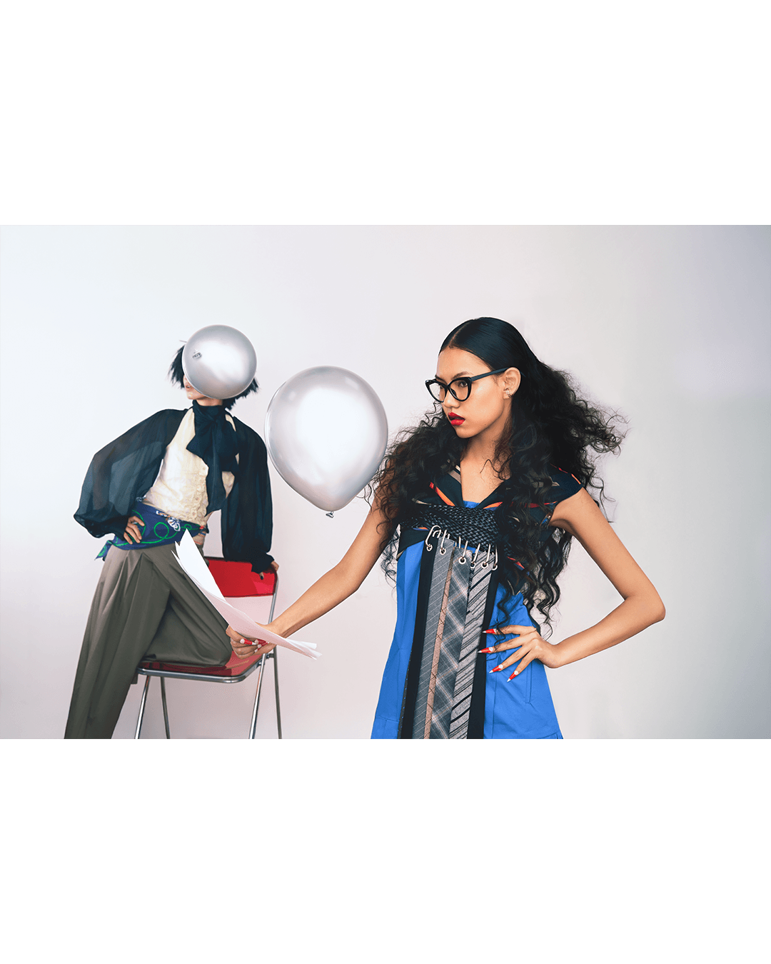 Balloon Tennis from 9 to 5 — Look 19