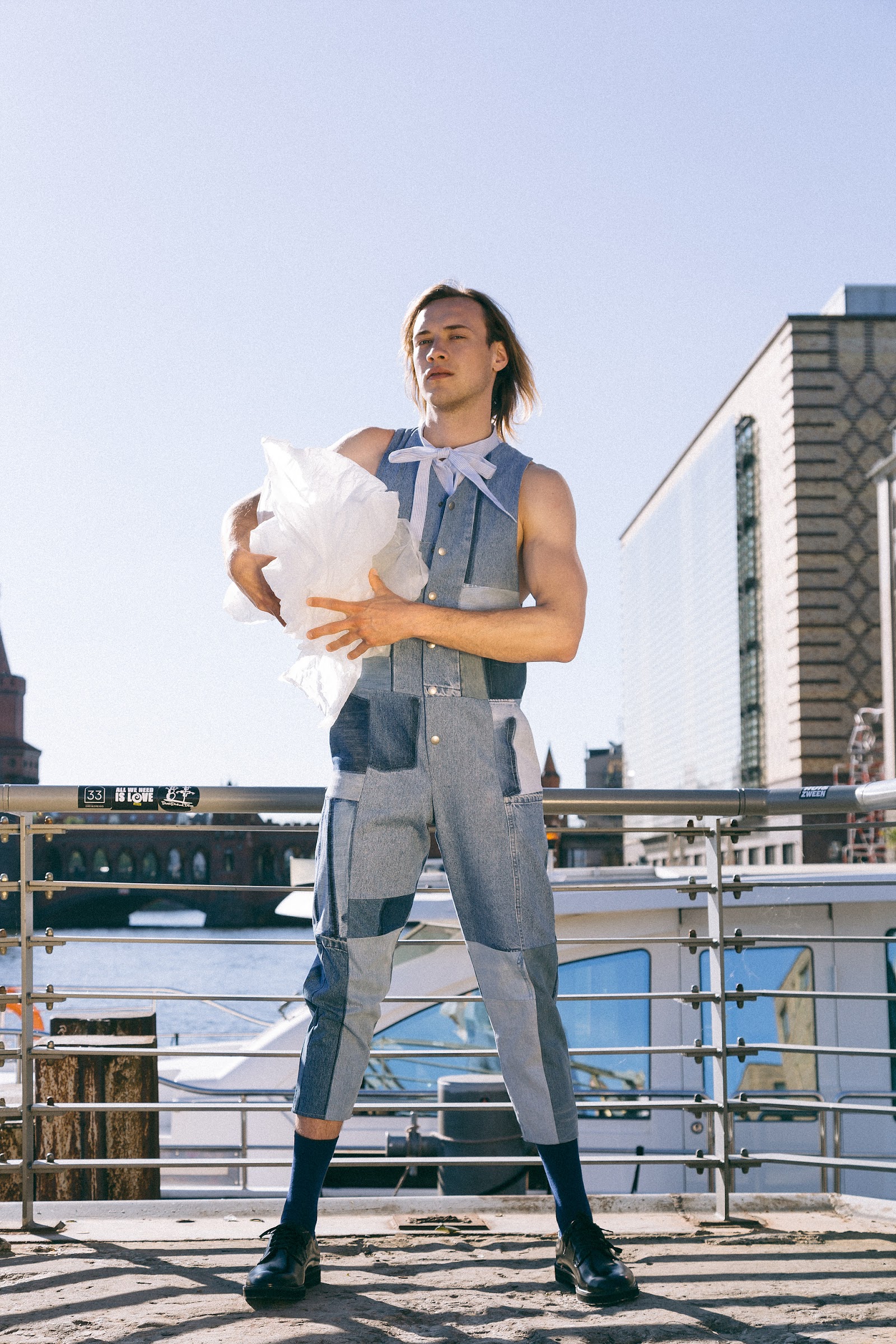 THEIR EMBROIDERED HANDKERCHIEFS WAVING ME OFF — Look 2