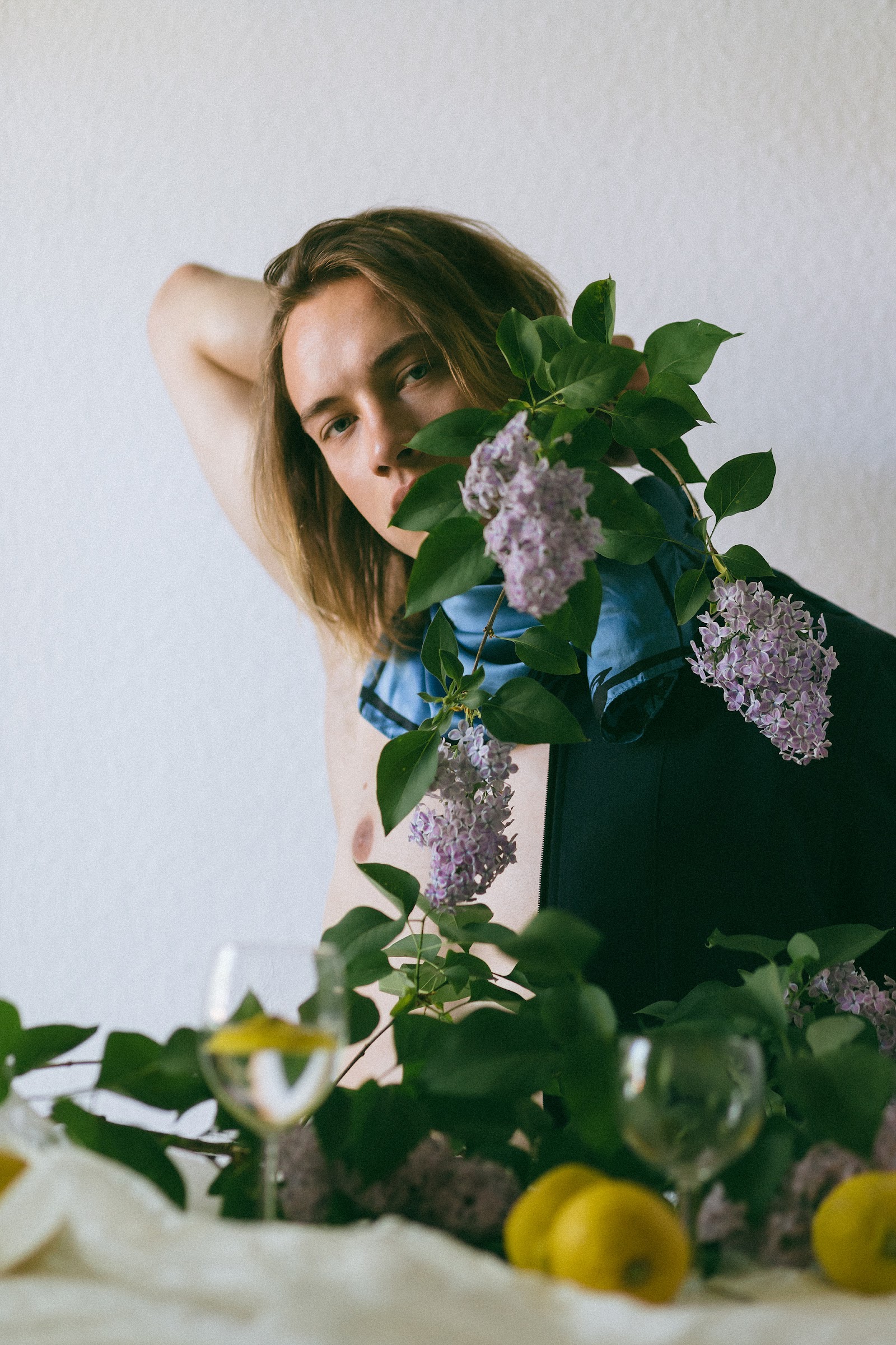 THEIR EMBROIDERED HANDKERCHIEFS WAVING ME OFF — Look 11
