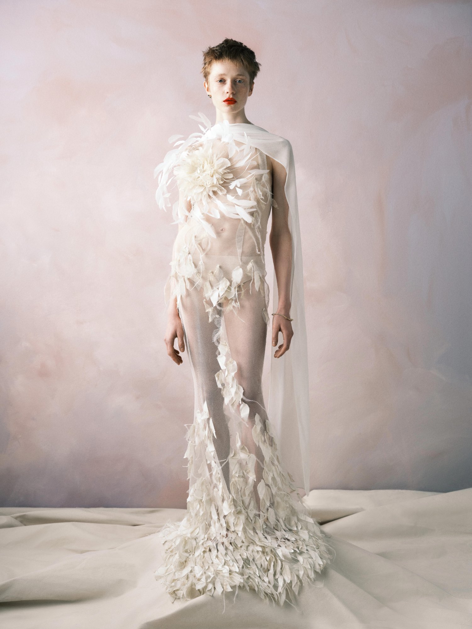 Petals For The Moon — FASHION fashion editorial, Look 1 · @nicolandford Dress, eloisefalkiner Earrings, @nicolandford Other