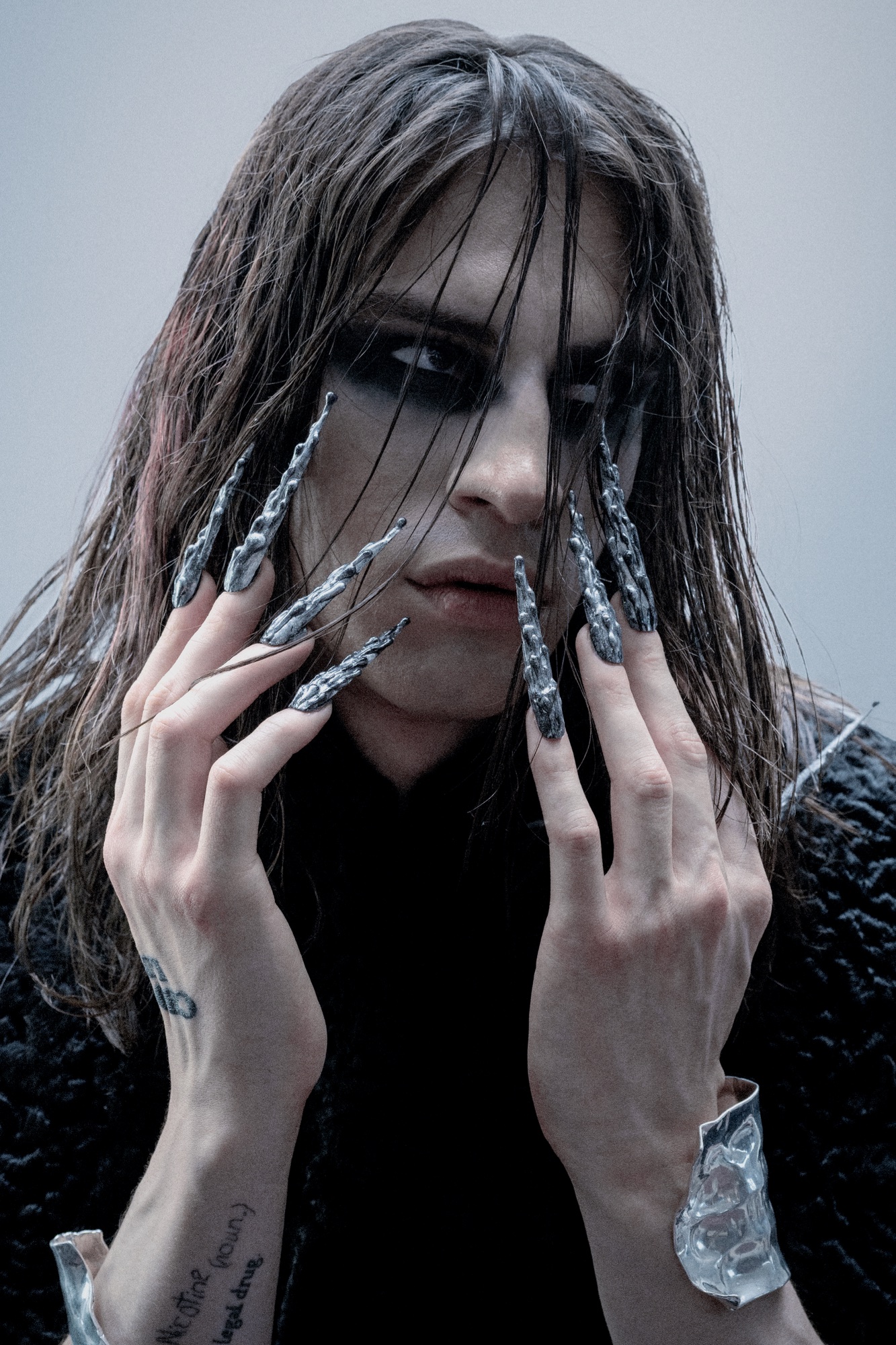 The Night Hag — FASHION fashion editorial, Look 2 · @selva________________ Other, @rickowensonline Skirt, @onze.stds Other