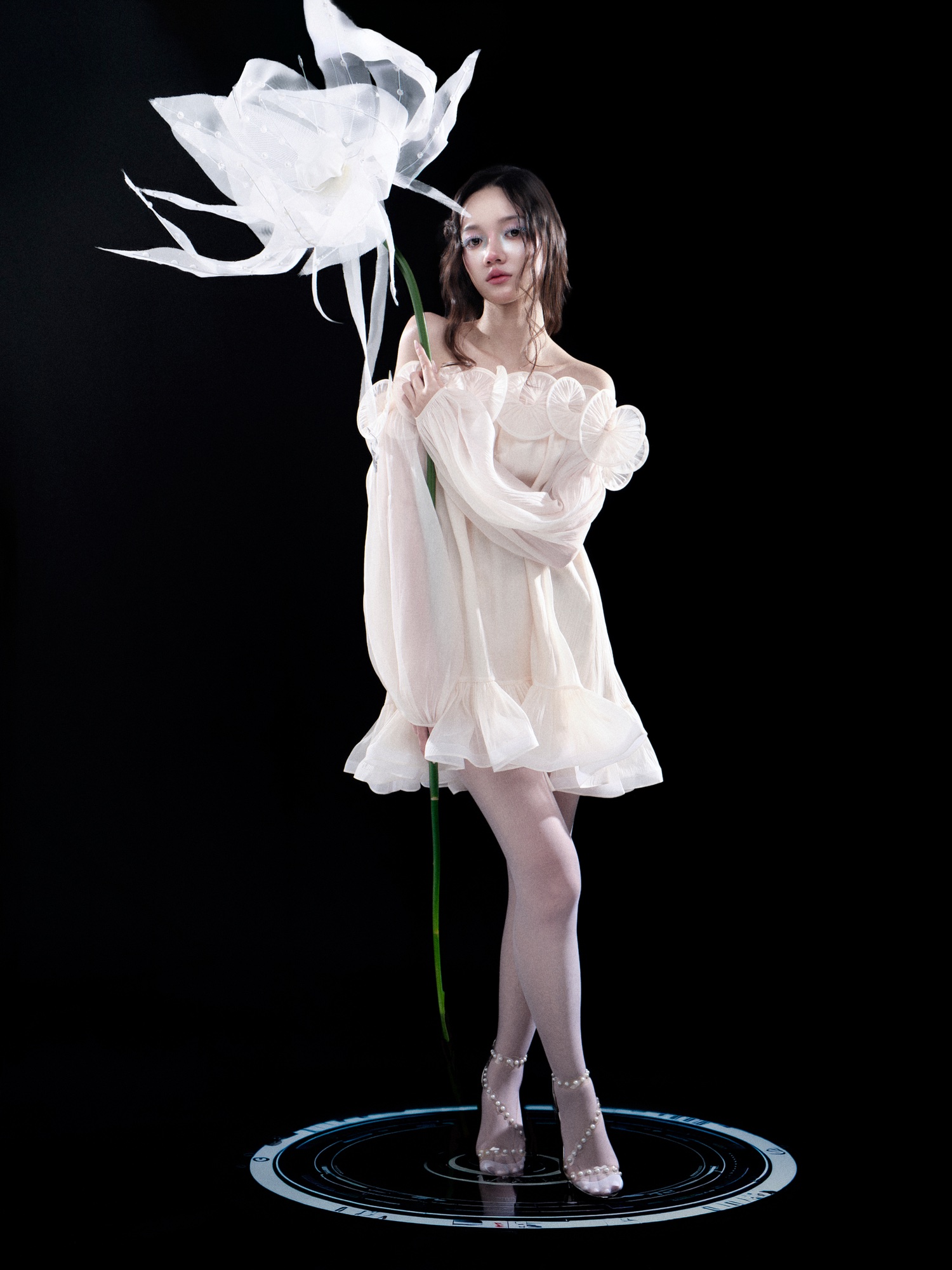 Flora Mecha — FASHION fashion editorial, Look 1 · @mirae.theofficial Dress