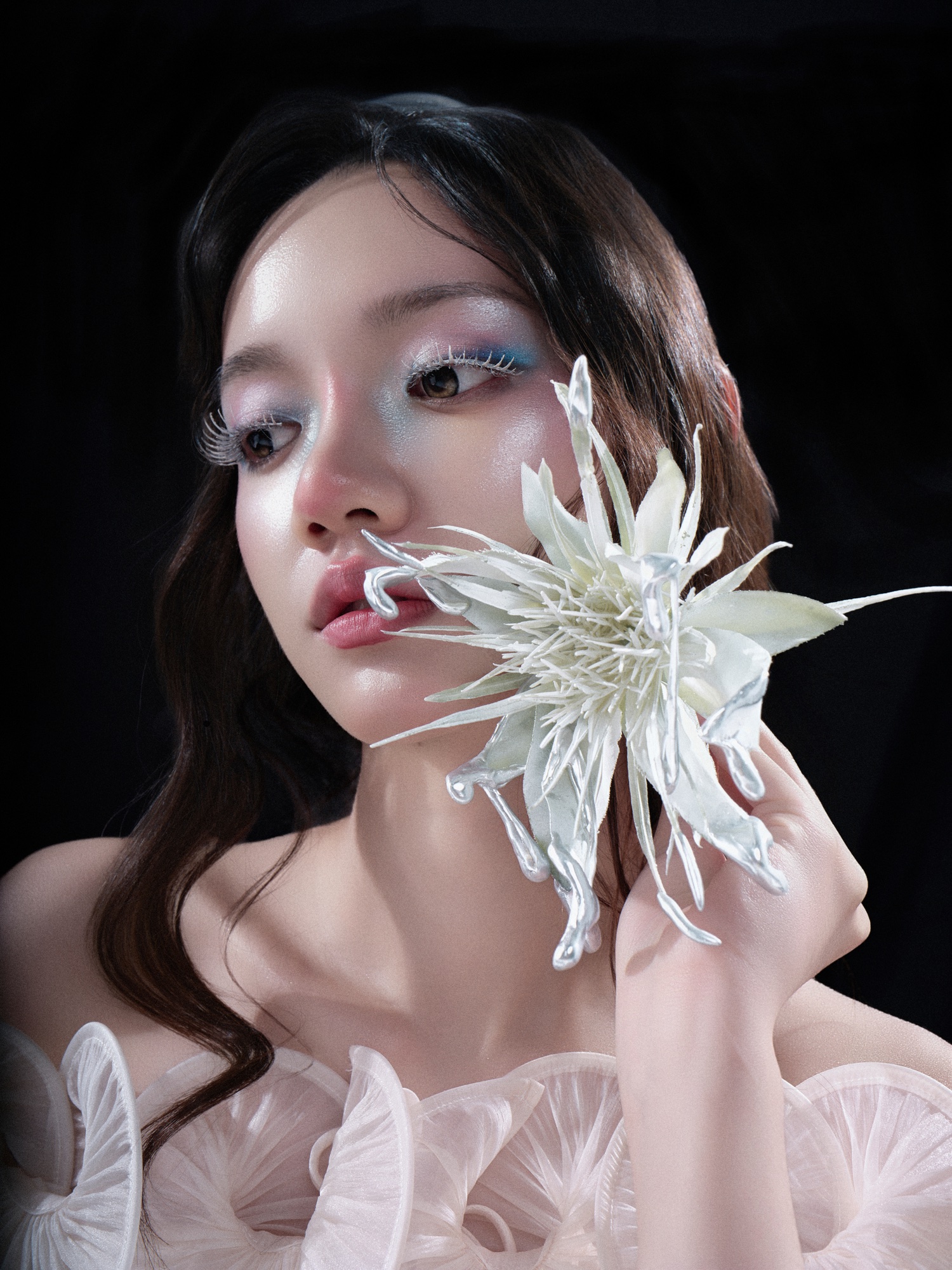 Flora Mecha — FASHION fashion editorial, Look 2 · @mirae.theofficial Dress