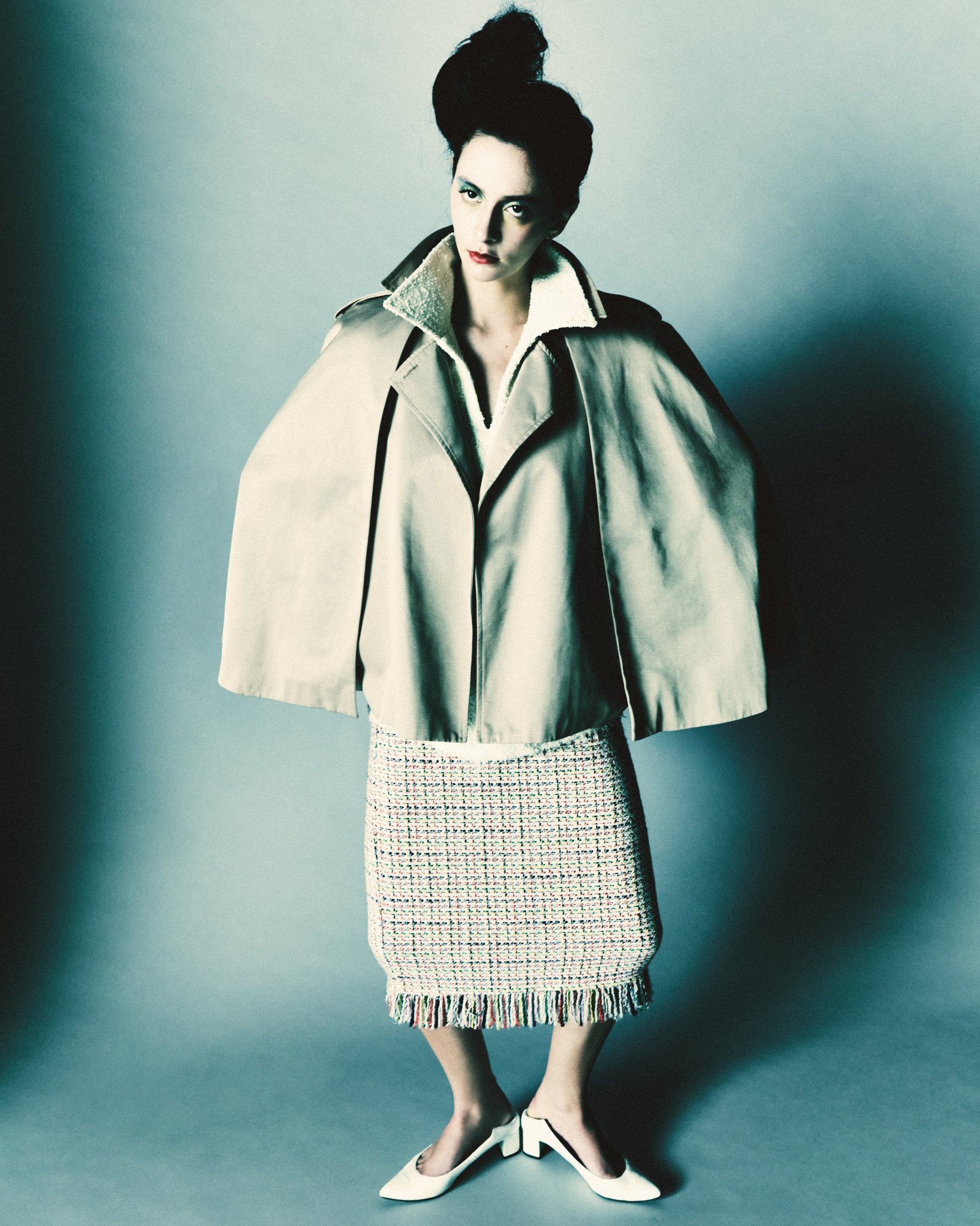 Raven — FASHION fashion editorial, Look 1 · @sefr___ Top, @driesvannoten Skirt