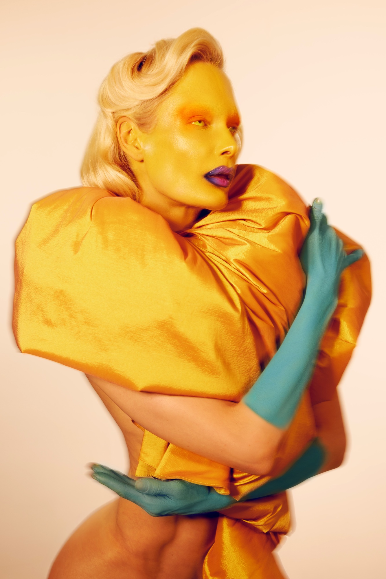 Gilded Flesh — BEAUTY fashion editorial, Look 1 · @syren_syrenka Scarf