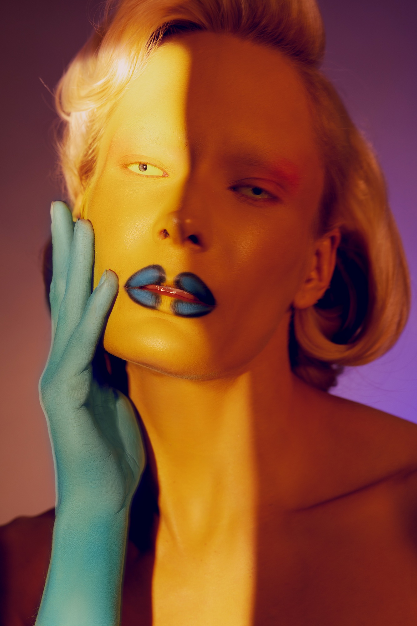 Gilded Flesh — BEAUTY fashion editorial, Look 2