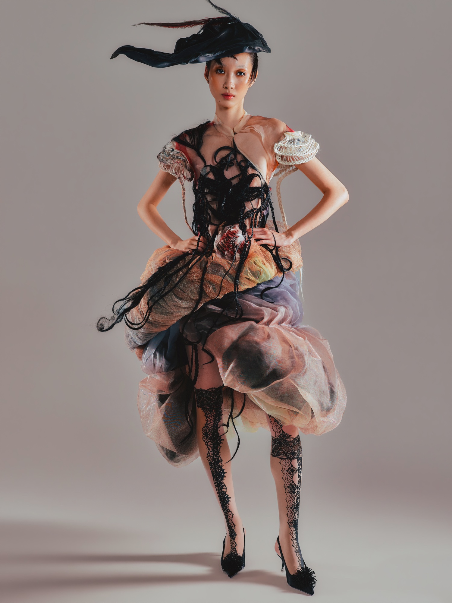 Fantasy World — FASHION fashion editorial, Look 1 · @mincrisot Top, @nancy Dress, @qing Hat