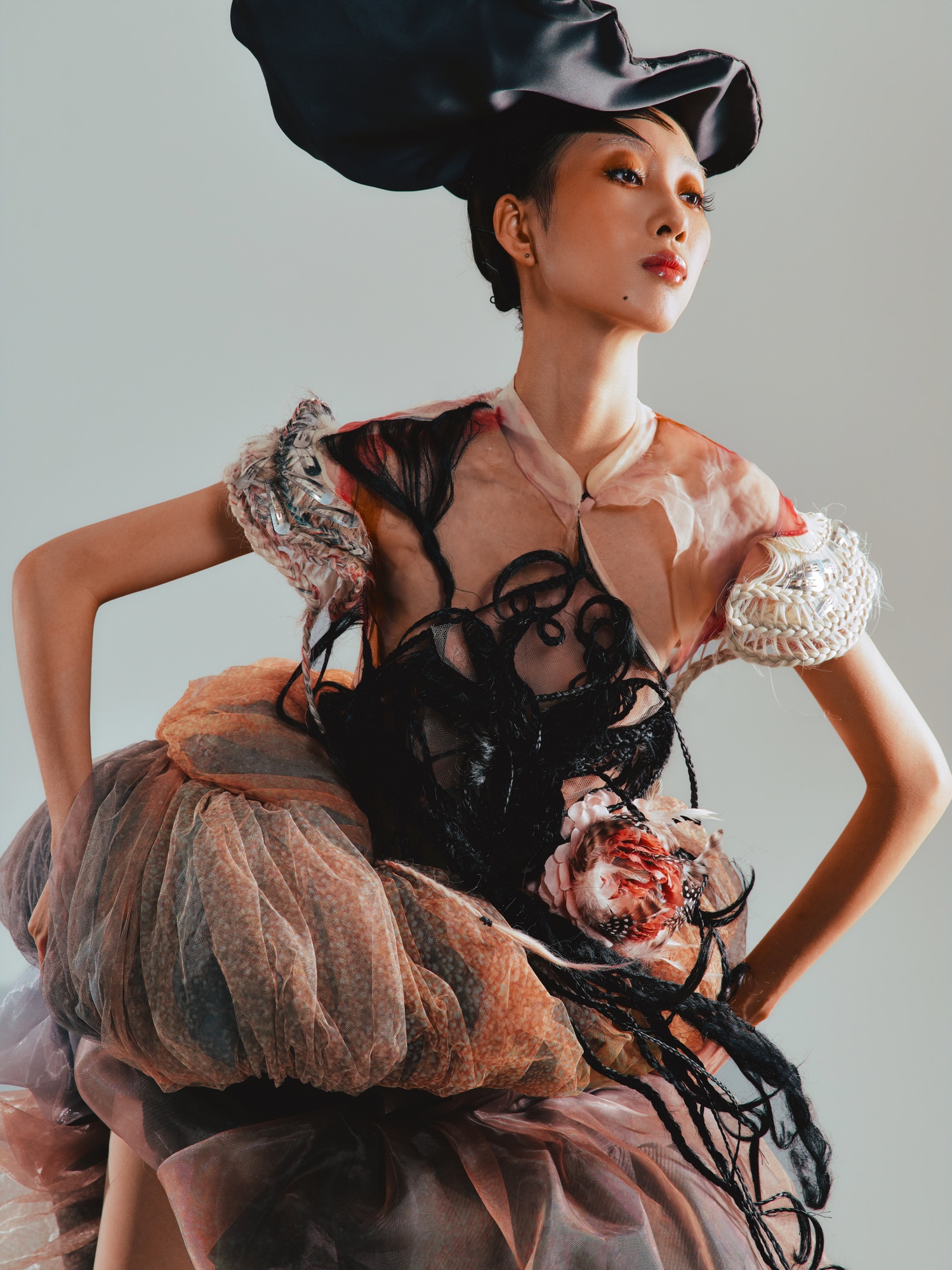 Fantasy World — FASHION fashion editorial, Look 2 · @mincrisot Top, @nancy Dress, @qing Hat