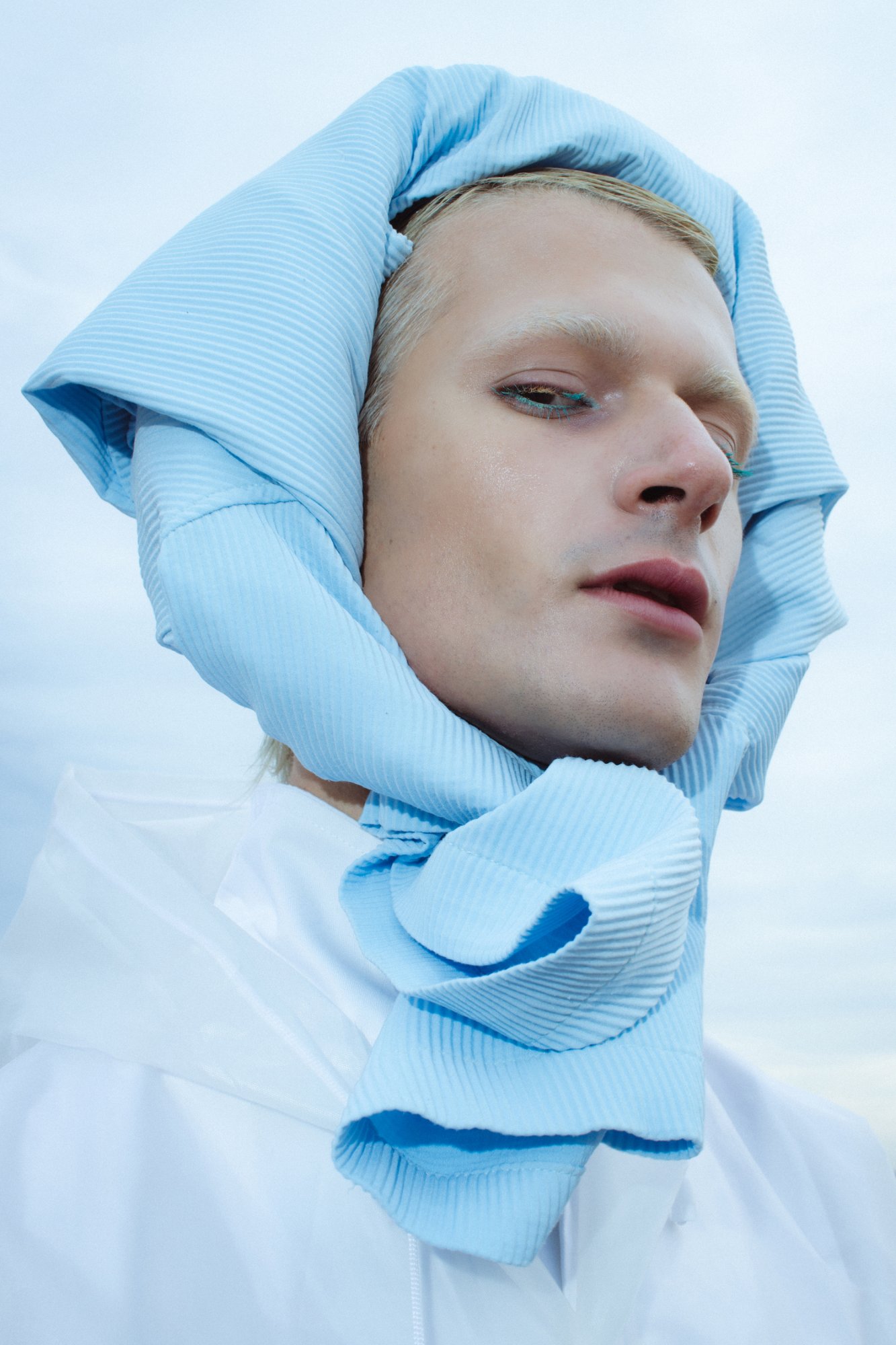 White Like Rice — FASHION fashion editorial, Look 2 · @antoniomarrasofficial Shirt, @maxmara Coat